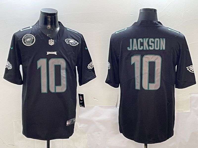 Men Philadelphia Eagles #10 Jackson 2025 Nike Fashion Impact Black Limited NFL Jersey style 6->philadelphia eagles->NFL Jersey